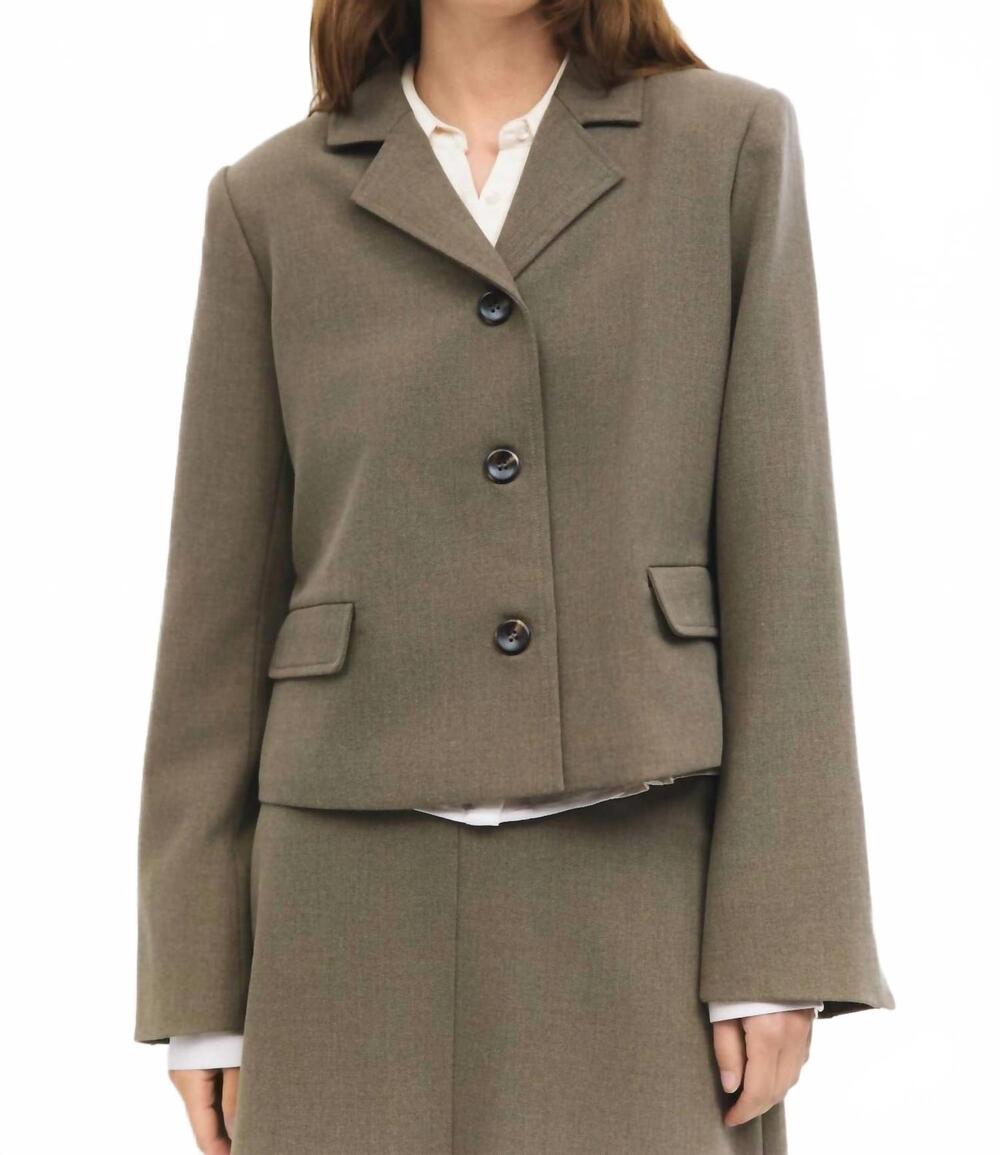 NEW MOD REF amelia boxy fit jacket in brown